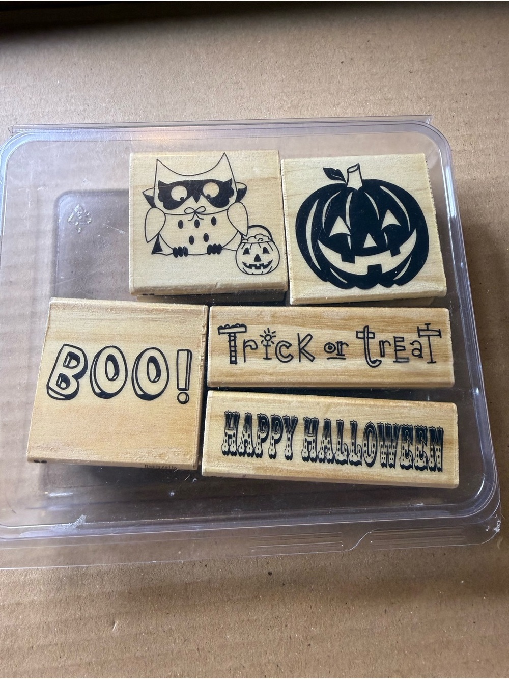 Halloween, Easter, Christmas Wooden Rubber Stamps - Various Brands
